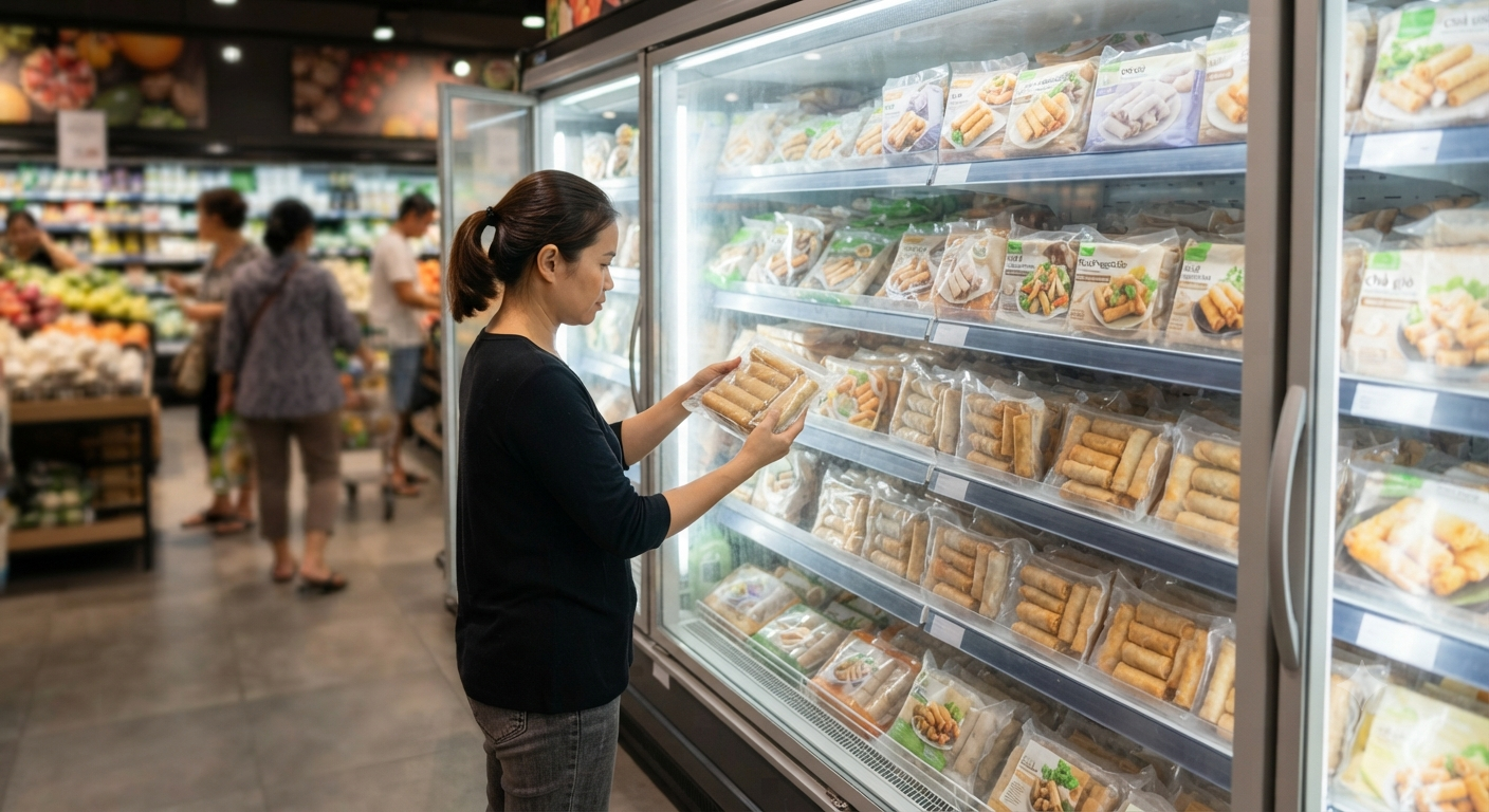 Sự phát triển của dòng sản phẩm chả giò xốp chay trên thị trường