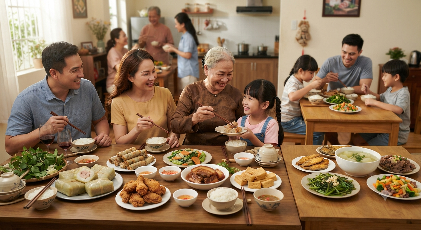 Tính ứng dụng thực tế trong các mâm cỗ và bữa ăn hằng ngày